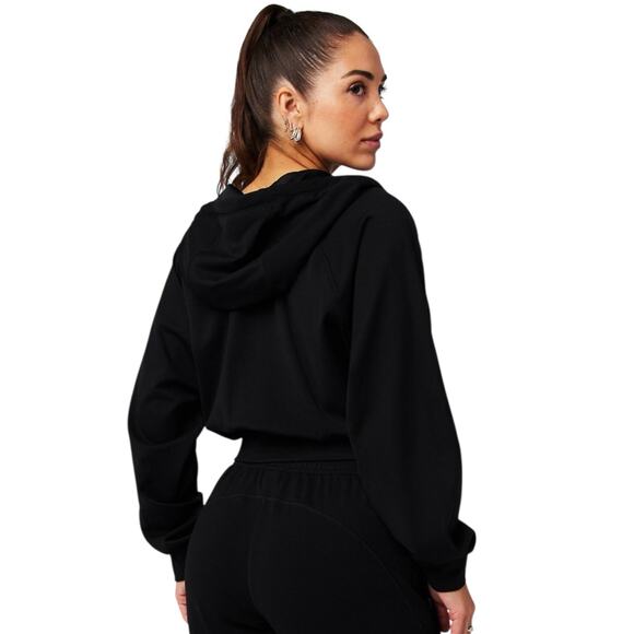 Fabletics Cold Weather Full-Zip Cropped Hoodie | Jacket New - Picture 2 of 6